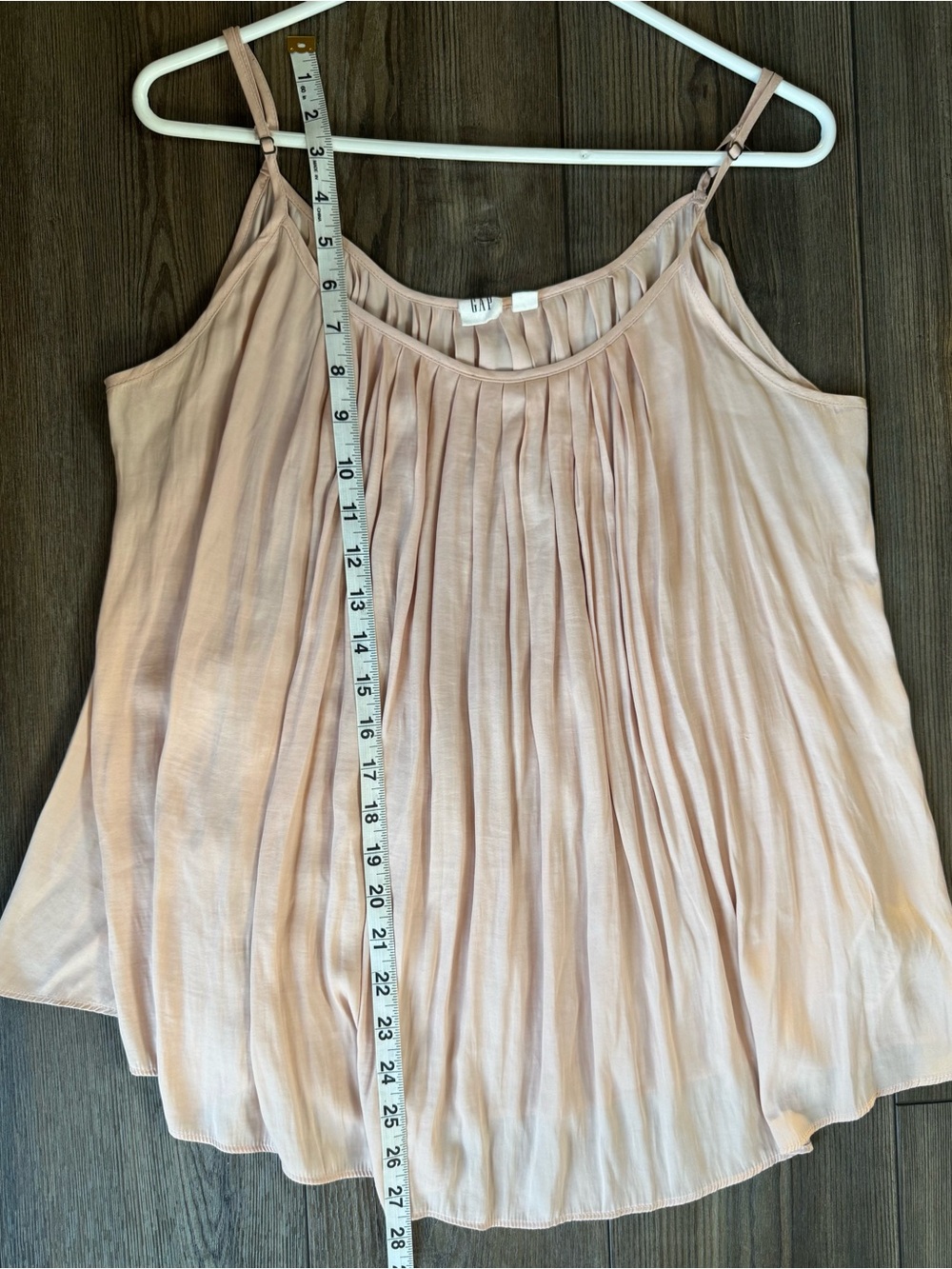 GAP Spaghetti Adjustable Strap Camisole - Blush Pink - L - Picture 2 of 6